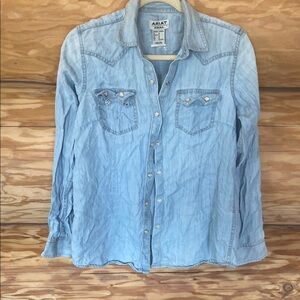 Ariat Light Blue Button Down Shirt